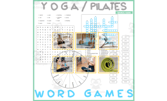 Word Puzzle Games | Copy Crossword Wordsearch Anagram | YOGA PILATES