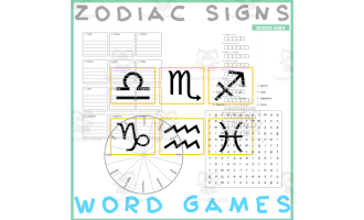 Word Puzzle Games | Copy Crossword Wordsearch Anagram | ZODIAC SIGNS