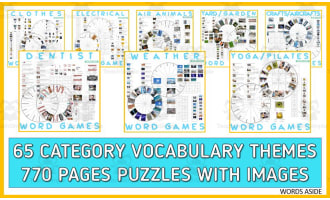 Word Puzzles Crossword Wordsearch Anagram BUNDLE