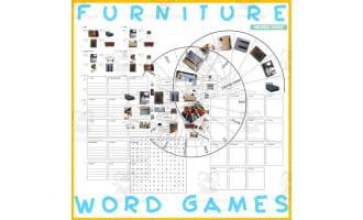Word Puzzles Crossword Wordsearch Anagram FURNITURE