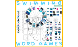 Word Puzzles Crossword Wordsearch Anagram SWIMMING