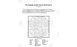 Word Search: Tragedy of Julius Caesar