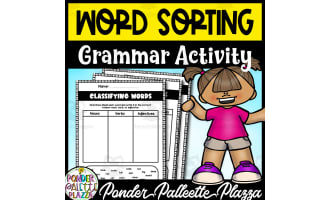 Word Sorting - Sort Nouns, Verbs & Adjectives | Fun Grammar Practice