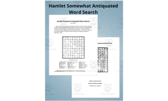 Wordsearch: Hamlet Somewhat Antiquated