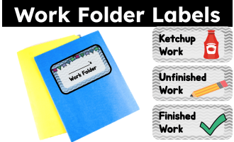 Work Folder Label Set
