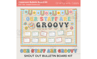 Staff Shout Out Bulletin Board – Groovy Design