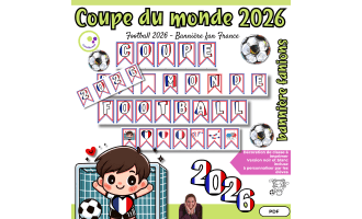 World Cup 2026 French Pennant Banner – France