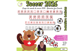 World Cup 2026 Pennant Banner – Canada (French Québec Version)