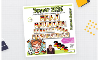 World Cup 2026 Pennant Banner – Germany