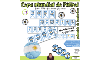 World Cup 2026 Spanish Pennant Banner – Argentina