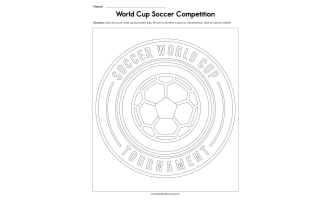 World Cup Soccer Competition Worksheet