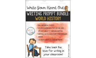 World History Writing Prompt Bundle