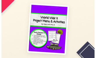 World War II Project Menu + Activities