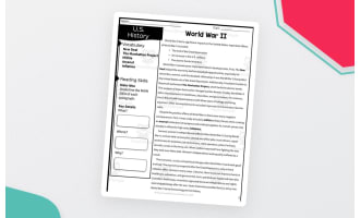 World War II Reading Packet – Passage & Worksheets