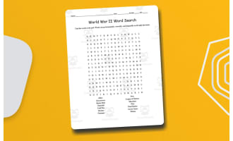World War II Word Search & Definitions Packet