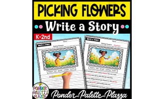 Write a Story: Picking Flowers - Mother's Day Activity