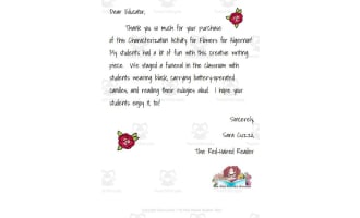 Write Algernon's Eulogy as Charlie Gordon: Creative writing Flowers for Algernon