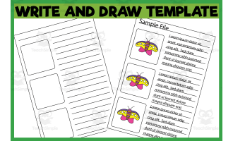 Write & Draw Story Worksheet Template 05
