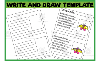 Write & Draw Story Worksheet Template 10