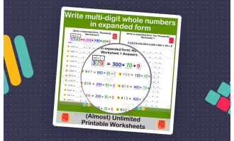 Write multi-digit whole numbers in expanded form
