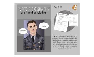 Write The Biography Of A Friend Or Relative (9-13 years)