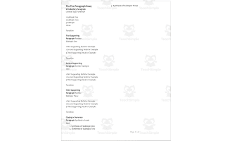 Writing: Five Paragraph Essay