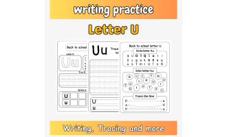 writing letter U for perscool - writing letter U for kindergarten