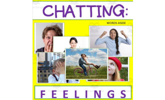 Writing Prompt & Discussion Flashcards: FEELINGS Pack