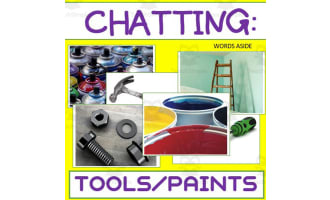 Writing Prompt & Discussion Flashcards: Tools Paints Pack