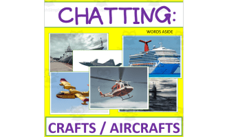 Writing Prompt + Discussion Flashcards: Crafts Aircrafts Pack