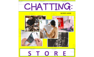 Writing Prompt + Discussion Flashcards: Shop Pack