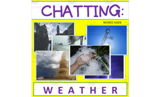 Writing Prompt + Discussion Flashcards: Weather Pack