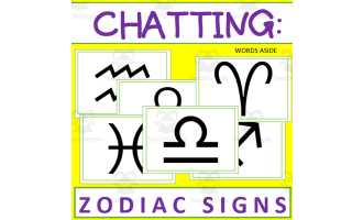 Writing Prompt + Discussion Flashcards: Zodiac Signs Pack