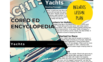 Yachts Reading Comprehension Passage - Cored Ed Encyclopedia
