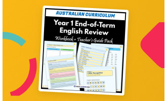 Year 1 End-of-Term English Review Pack | Australian Curriculum