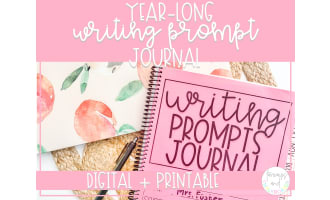 Year Long Weekly Writing Prompt Journal