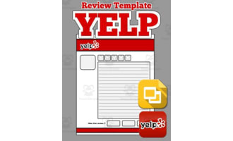 Yelp Review Template (Editable on Google Slides)