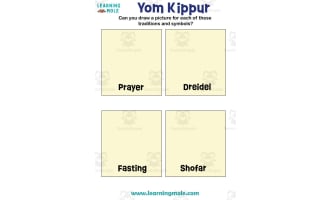 Yom Kippur Activity