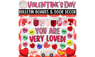 You Are Very Loved!: Valentines Day Bulletin Boards and Door Decor kit