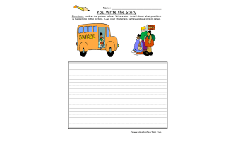 You Write the Story School Picture Worksheet