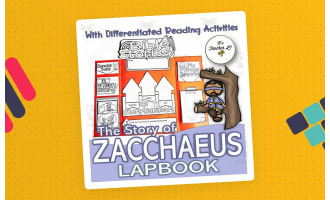 Zacchaeus Bible Story Lapbook Project Grade 3 4 5 ELA ELL