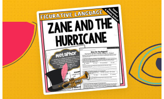 "Zane and the Hurricane" Novel Study Figurative Language Activities
