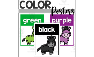 Zebra Color Posters