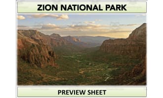 Zion National Park Geography Unit