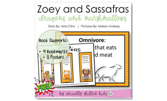 Zoey And SASSAFRAS, DRAGONS And MARSHMALLOWS Bookmark and Poster Set