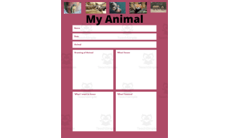 Zoo Animal Fact Sheet Packet