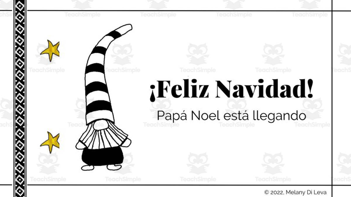 Spanish: Navidad en América | Interactive Christmas Lesson preview: One 23-slide PowerPoint
