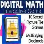 10 Secret Picture Tile Games: Multiplying Decimals (Digital game)