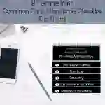 8th Grade Math Common Core State Standards Flip Chart Checklist