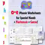 a-e Phonic Worksheets for Special Needs Plus GAME